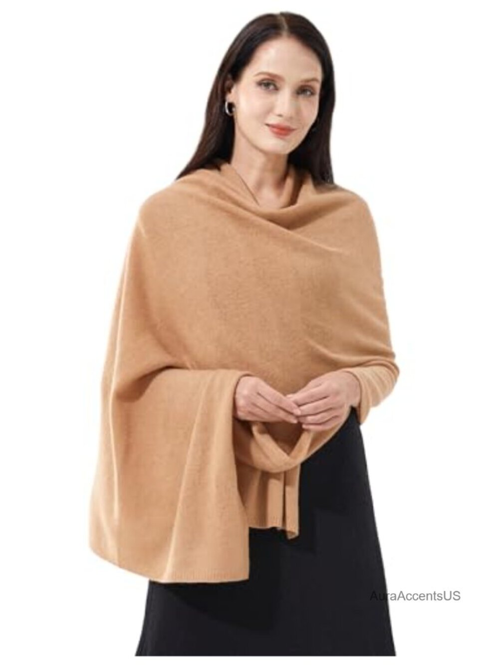 Cashmere Wool Blend Wrap Scarf Stole for Women Extra Large Travel Shawl